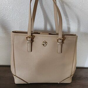 Glass Ladder & Co. MICHELLE Tote Bag - MEDIUM - OAT / NUDE color